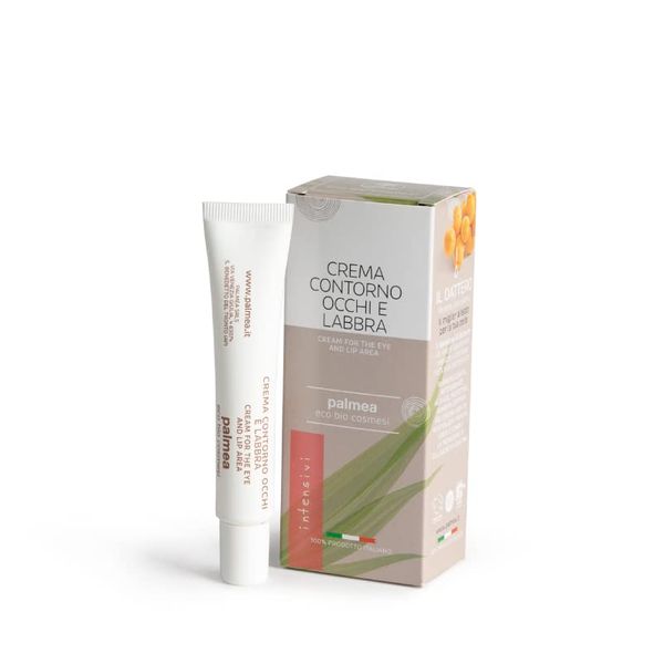 PALMEA Classic Eye and Lip Cream - Moisturising and Filling Treatment with Biomimetic Peptide and Date Liposome - 20ml Bottle