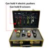 Portable Barber Shop Case Travel Carrying Shears Scissors Combs Clipper Tool Box