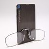 ThinOptics Reading Glasses + FlashCard Case | Black Frame, 2.50 Strength Readers