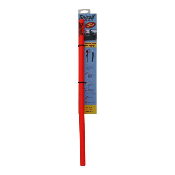 Spiroll Chafe Guards - Single, Orange 23.5" (Fits 3/4" to 1" Line)