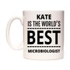 WeDoMugs Kate is The World's Best Microbiologist Ceramic 11oz Coffee Mug