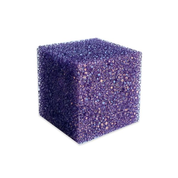 Bright Box Kitchen Cube Scrubber Sponge Scratch Free Odor Free Long Lasting, 1ct Purple