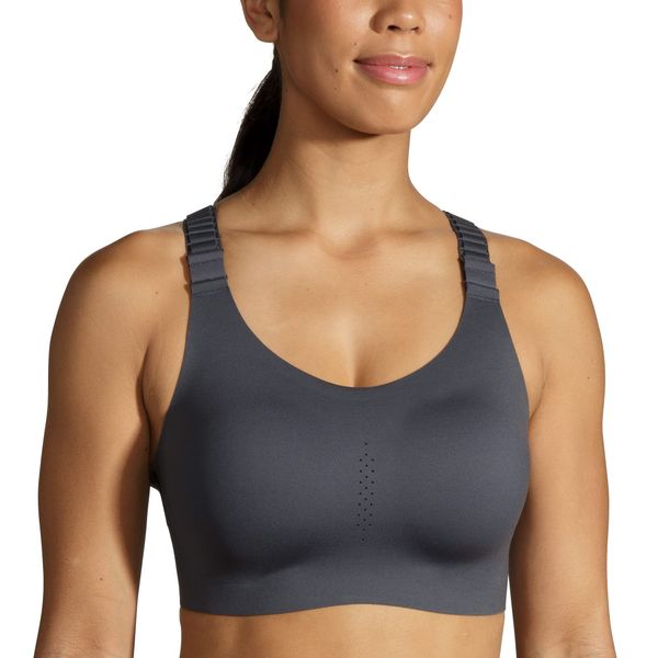 Brooks Women's Racerback 2.0 Sports Bra for High Impact Running, Workouts & Sports with Maximum Support - Asphalt - 38C