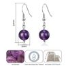 Philip Jones Amethyst Gemstone Round Drop Earrings