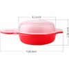 2pcs-Microwave Egg Cooker,Microwave Egg Maker,1 Minute Fast Egg Hamburg Omelet Maker Kitchen Cooking Tool