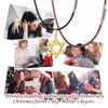 U7 Black String Long Leather Necklace Waxed Cotton Cord