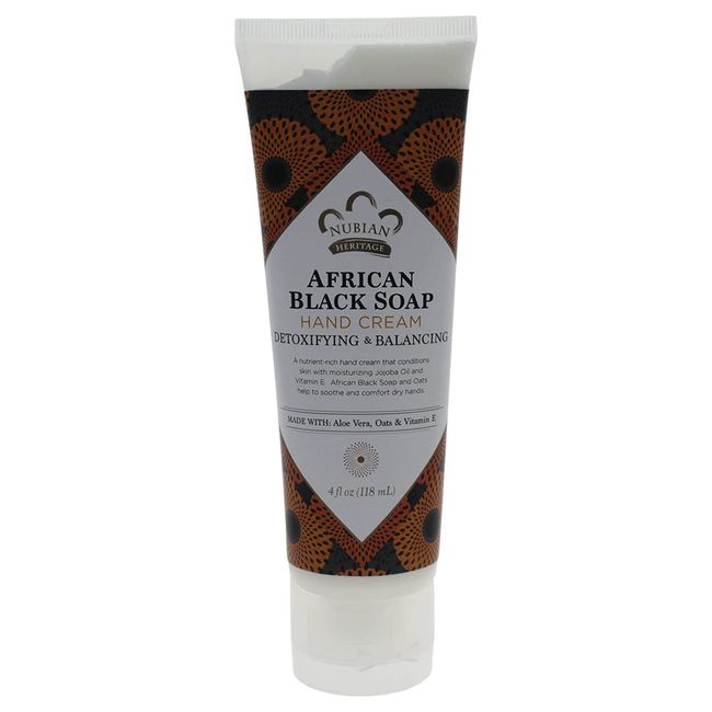 Nubian Heritage Hand Cream, African Black Soap, 4 Ounce