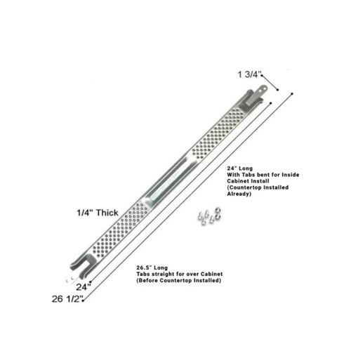 E-Z Dishwasher Bracket-Pack of 24" Brackets (1 Pack)