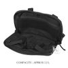 KRYDEX Tactical Chest Bag Chest Rig Recon Front MOLLE Pack Large Capacity Black