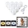 14 LED Hollywood Vanity Mirror Lights Kit - Dimmable Makeup Lamp, Daylight