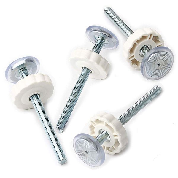 Pressure Mounted Baby Gates Threaded Spindle Rods,4Pcs Spindle Screw Mounted Bolts Kit for Stair Gates Dog Gate