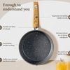 12PCS Nonstick Hammered Granite Kitchen Cookware Cooking Pots Pans Set Grey