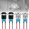 Tmyjfjingxi 4PCS 12V ON/Off Latching Push Button Switch Waterproof 12mm Small Push Button Switch (2 Black+2 Silver)