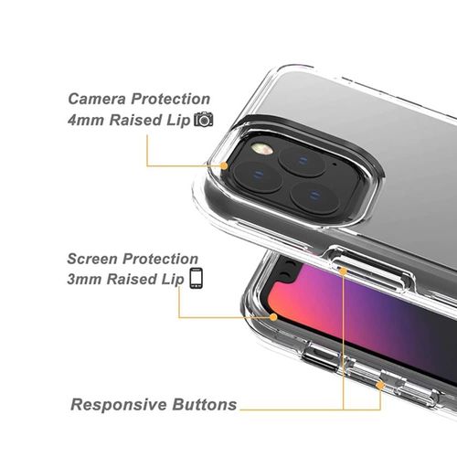 For Apple iPhone 11 Case Shockproof Hybrid Hard Soft Double Layer Protective Phone Cover, Anti-Yellowing - Valentine's Day Heart Candies Polkadots Design