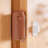 Door Pinch Guard,Slam Stoppers,Soft Stopper Hinge,Hanging Rubber Wedge,Brown,2PCS