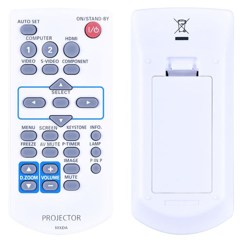 MXDA Projector Remote Replacement fit for Panasonic Projector PT-VX400U PT-VW330E PT-VX400E PT-VW330U
