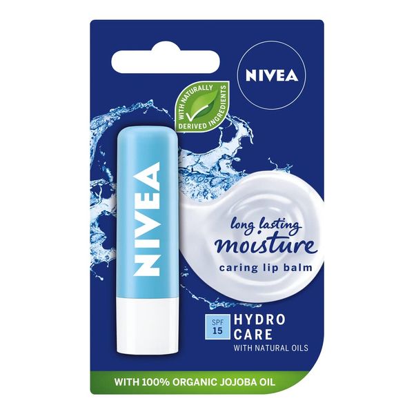 NIVEA Hydro Care Lip Balm SPF15 with Organic Jojoba Oil