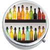 Colorful Bottles Medicine Vitamin Compact Pill Box
