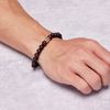 Philip Jones Men's Red Jasper Gemstone Stretch Bracelet