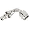 90 Degree Socketless Push-On Hose End, Nickel, -6 AN