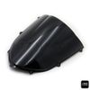 BLACK DOUBLE BUBBLE TRANSPARENT WINDSCREEN SHIELD FOR 2004-2005 KAWASAKI ZX10R