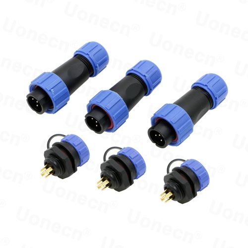 Uonecn 3PCS SP13 5-Pin Male Waterproof Connector Plug Socket Aviation Connector Industrial Connector Adapter