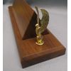 eagle trims quality walnut desk wedge 12" wide x 3" tall includes lettered plate