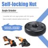 Mesee M14 Thread Angle Grinder Clamping Nut, Quick Release Nut Replacement Fast Locking Retaining Flange Nut Pressure Plate Fastener for Angle Grinder - Black