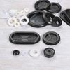 Rebower Rubber Gasket Flexible Wire Plug - 6mm Mounting Diameter / White / 50 Pieces