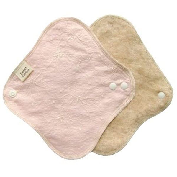 Organic Cotton Cloth Napkins D-Series Liner: Lemon Pink