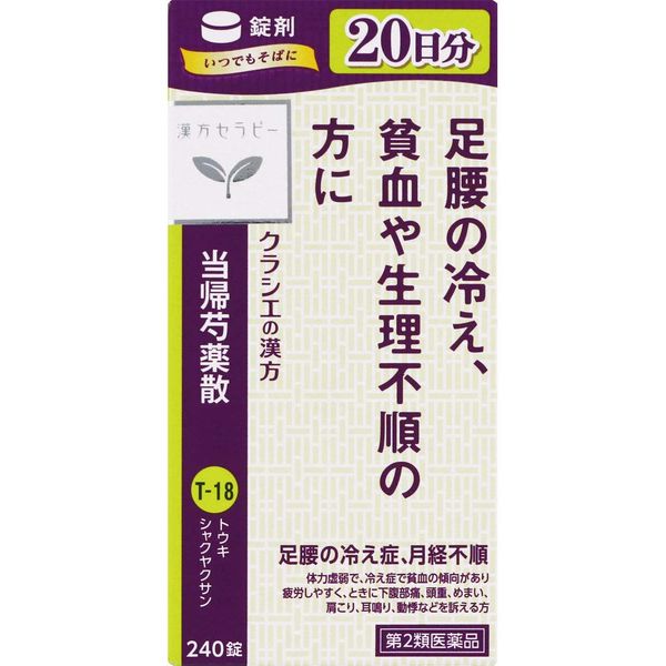 【第2類医薬品】クラシエ当帰芍薬散錠 240錠 ×4