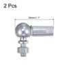 sourcing map 2pcs CS8 M5 Angle Ball Joint, M5x0.8 Right Hand Thread, A3-Steel Self-lubricating Ball Socket End Fitting