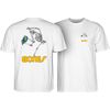 Powell Peralta Skateboard Skeleton T-Shirt, White, Large