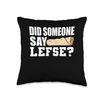 Did Someone Say Lefse? Norwegian Cuisine Flatbread Throw Pillow