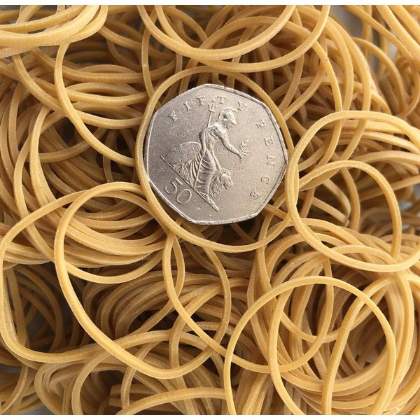 850 x 2" 50mm x 1.5mm Short Thin First Steps ® Rubber Elastic Bands No.14
