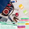 40 Pack Clear Braces Wax for Teeth Dental Wax for Braces Wearer Tooth Wax for Braces and Oral Appliances with Colorful Storage Case and Fruit Smell, Relieves Irritation and Pain