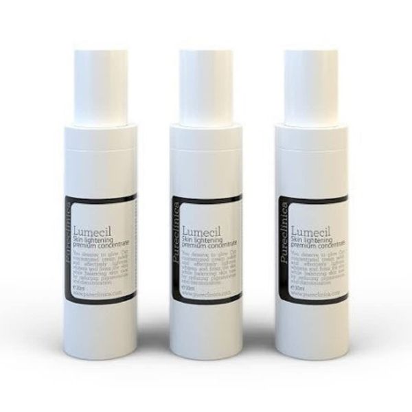 Lumecil Skin Lightening Concentrate - 3 Bottles. from Brown to White The Most Intensive Skin whitening Solution. an Extra Strength Version of The No.1 Rated Skin Lighting Cream. SKU: LSOx3