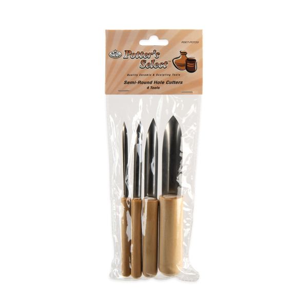 Royal & Langnickel Potters Select - Semi-Round Hole Cutters
