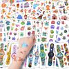 ACWOO Temporary Tattoo for Kids, 30 Sheets Watch & Little Monster & Circus Cartoon Tattoo, 390+ Patterns Mixed Style Temporary Tattoo Stickers, Waterproof Fake Tattoo for Birthday Party Bag Filler