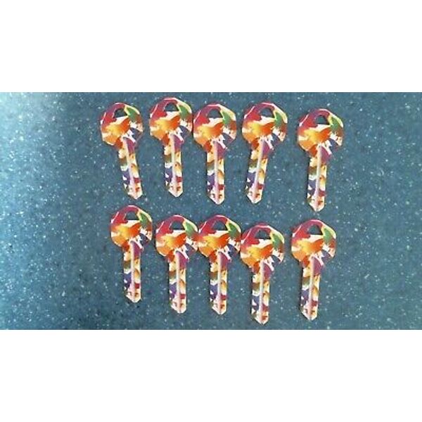 HY-KO    Butterfly  Print Blank Keys   10 pk  (KW1-19)  FS