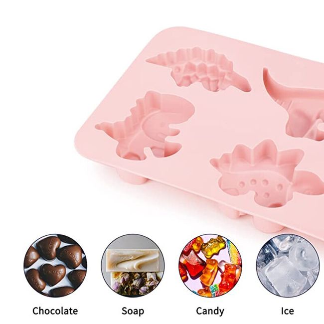  Cute Dinosaur Ice Cube Trays Silicone Dino Chocolate