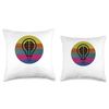 SunFrot Creativity Idea Lightbulb Sunset Sun Beach Sunrise Smart Throw Pillow, 16x16, Multicolor