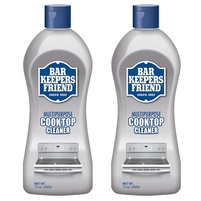 Bar Keepers Friend Multipurpose Ceramic and Glass Cooktop Cleaner | 13-Ounces | 2-Pack