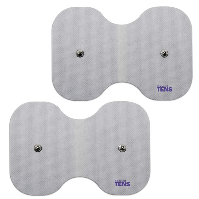 Premium Butterfly TENS Electrodes Compatible with Omron. 2 Replacement Butterfly Electrode Pads Compatible with Omron TENS Devices. Discount TENS Brand.