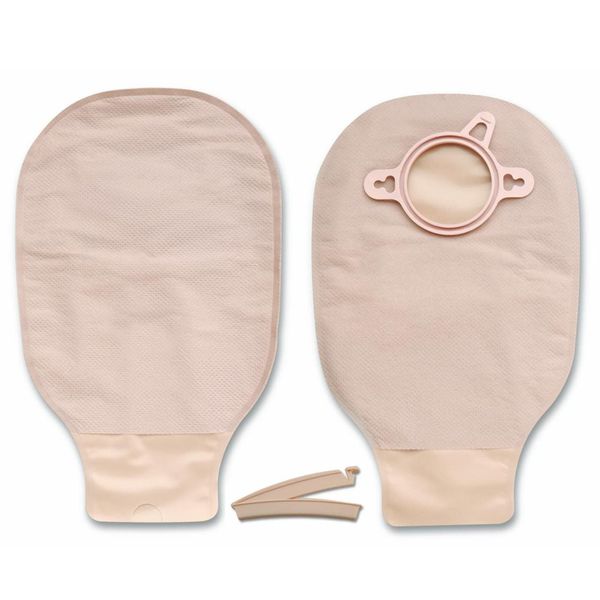 New Image Drainable 9"L 2pc System Colostomy Pouch 9 Inch Length, Mini 18203, 10 Ct