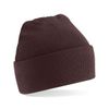 Beechfield Turn-up Beanie Baseball Cap, Brown (Chocolate), One Size