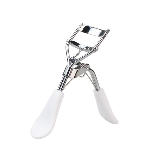 Eyelash Curlers Makeup Eye Curling Beauth Tool Cosmetic Clip with Comfort Grip (White)