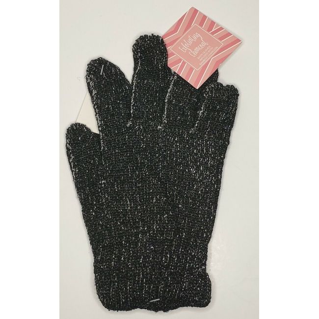 Exfoliating Charcoal Gloves Infused With Bamboo Charcoal Bath Shower Glove