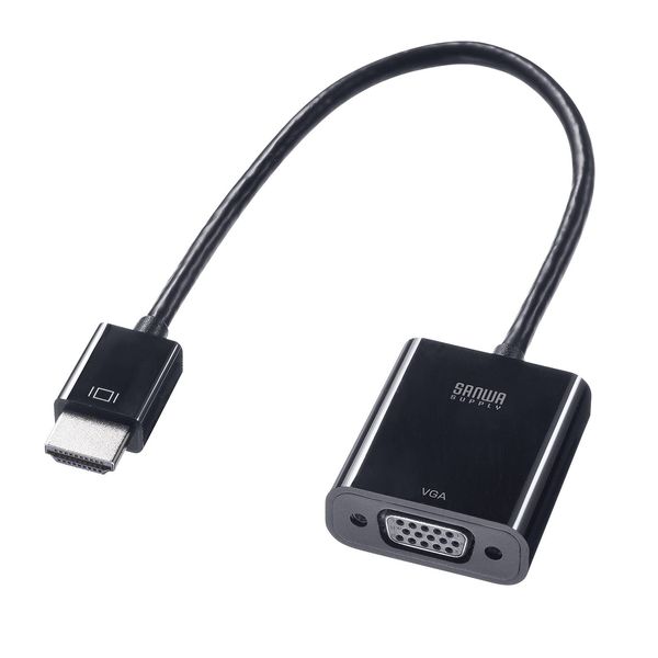 Sanwa Supply HDMI to VGA Adapter (HDMI A Male to VGA Female) AD-HD24VGA