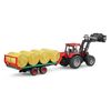 Bruder 02220 Bale Transport Trailer with 8 Round Bales